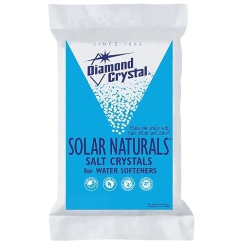 Diamond Crystal 804017 Solar Naturals Water Softener Salt, 50 Lbs