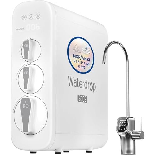 Waterdrop G3P600 Reverse Osmosis System, 600 GPD Tankless