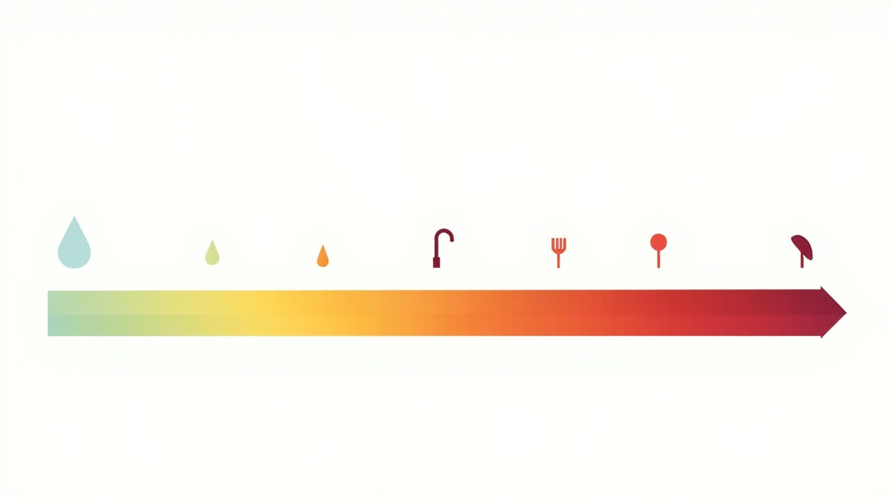 Bar chart showing the gpg hardness scale from soft to very hard with color-coded ranges